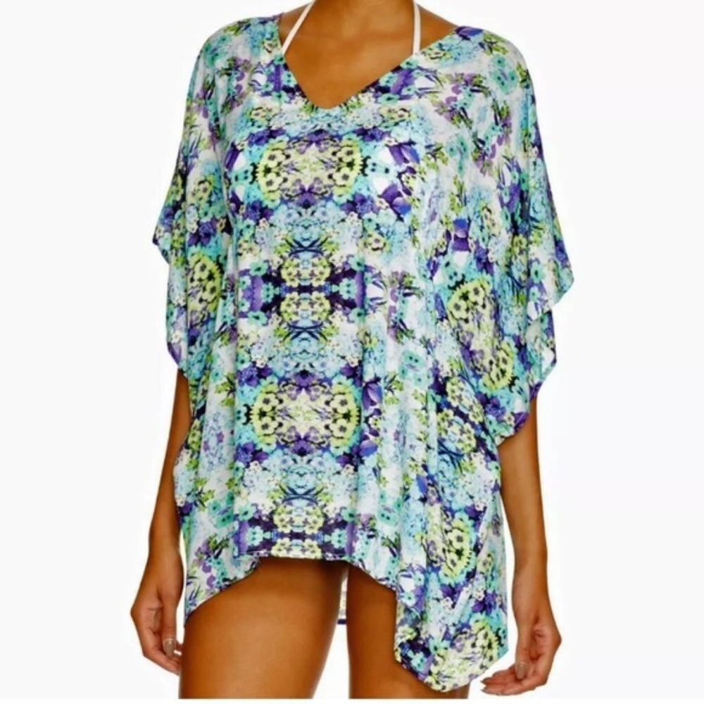 NWT Nanette Lepore Swimwear Kamari Caftan Swim Cover Up Small S